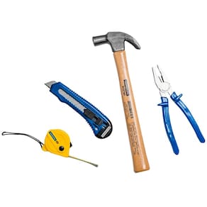 Kit de Ferramentas Tramontina 4 Peças com Martelo e Alicate - KIT FERRAMENTAS 4PCS MARTELO E ALICATE TRAMONTINA. - 1