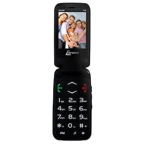 Celular Lenoxx CX 908 Preto com Tela 2.4”, Dual Chip, Câmera VGA, Bluetooth, MP3 e Rádio FM