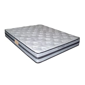 Colchão Queen Size Herval Class Orthopedic com Pillow Top One Side e Molas Bonnel 24x158x198 cm – Branco / Cinza