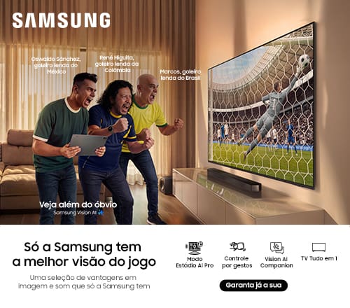 Só a Samsung tem a melhor visão de jogo