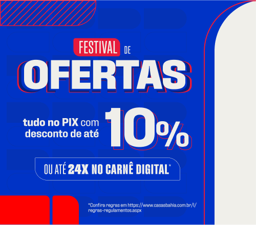 "Festival de Ofertas Com 10% de desconto no PIx + Taxa Reduzida no Carnê"