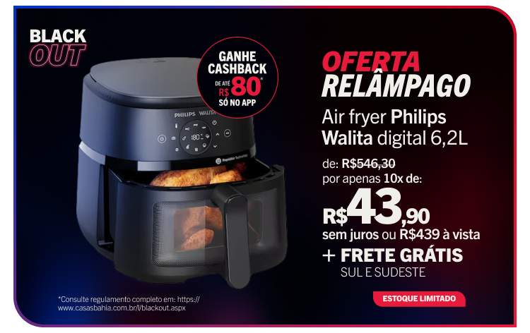 Air Fryer Philips Walita 6,2L