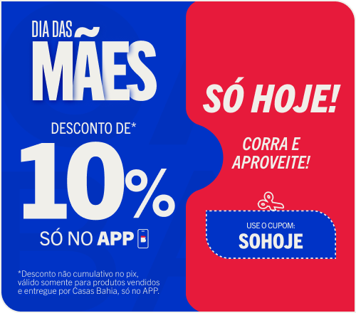 Só Hoje Todo site com desconto de 10%
