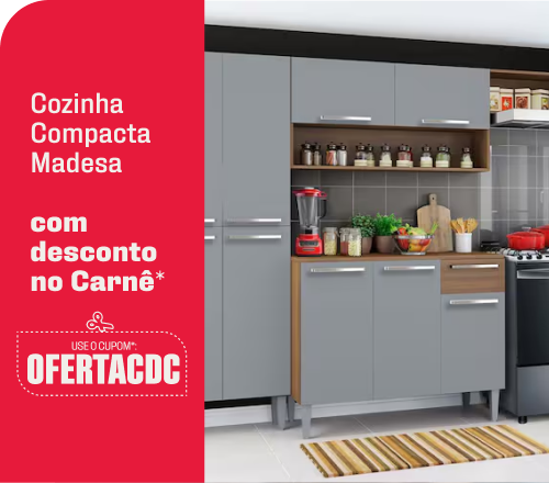 "Cozinha Compacta Madesa Com desconto no Carnê* USE: OFERTACDC"