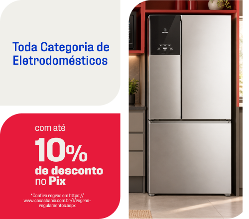 "Seu Eletro em Oferta Em até 24x no Cartão Casas Bahia*"