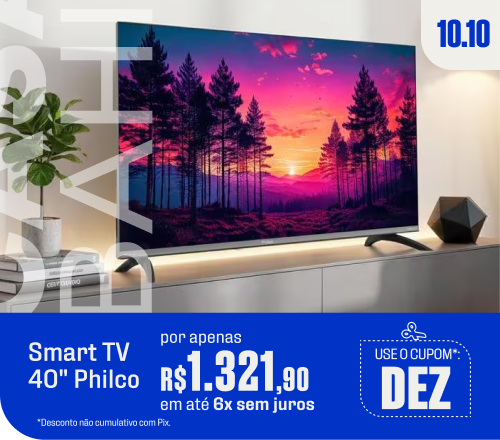 "Smart TV's Smart TV 40"" Philco - por apenas R$ 1.321,90 no cupom DEZ*"