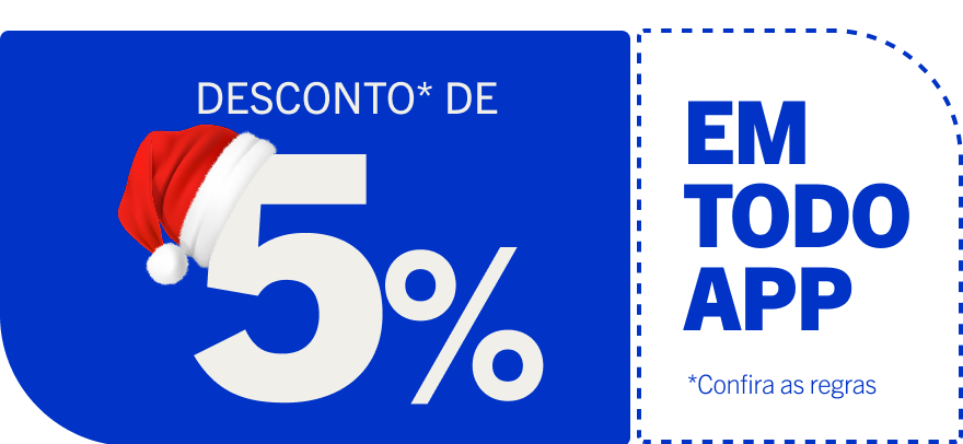 Desconto de 5% em todo APP