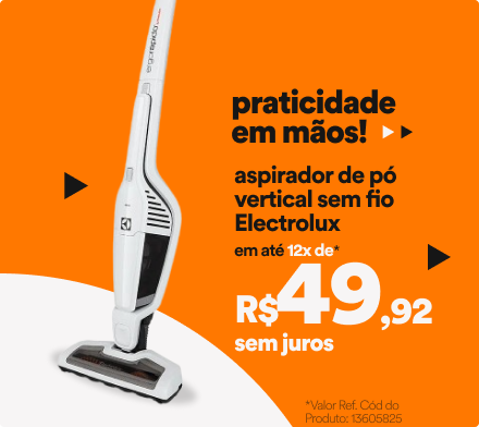 Aspirador de Pó Vertical Sem Fio Electrolux Ergorapido 2em1 