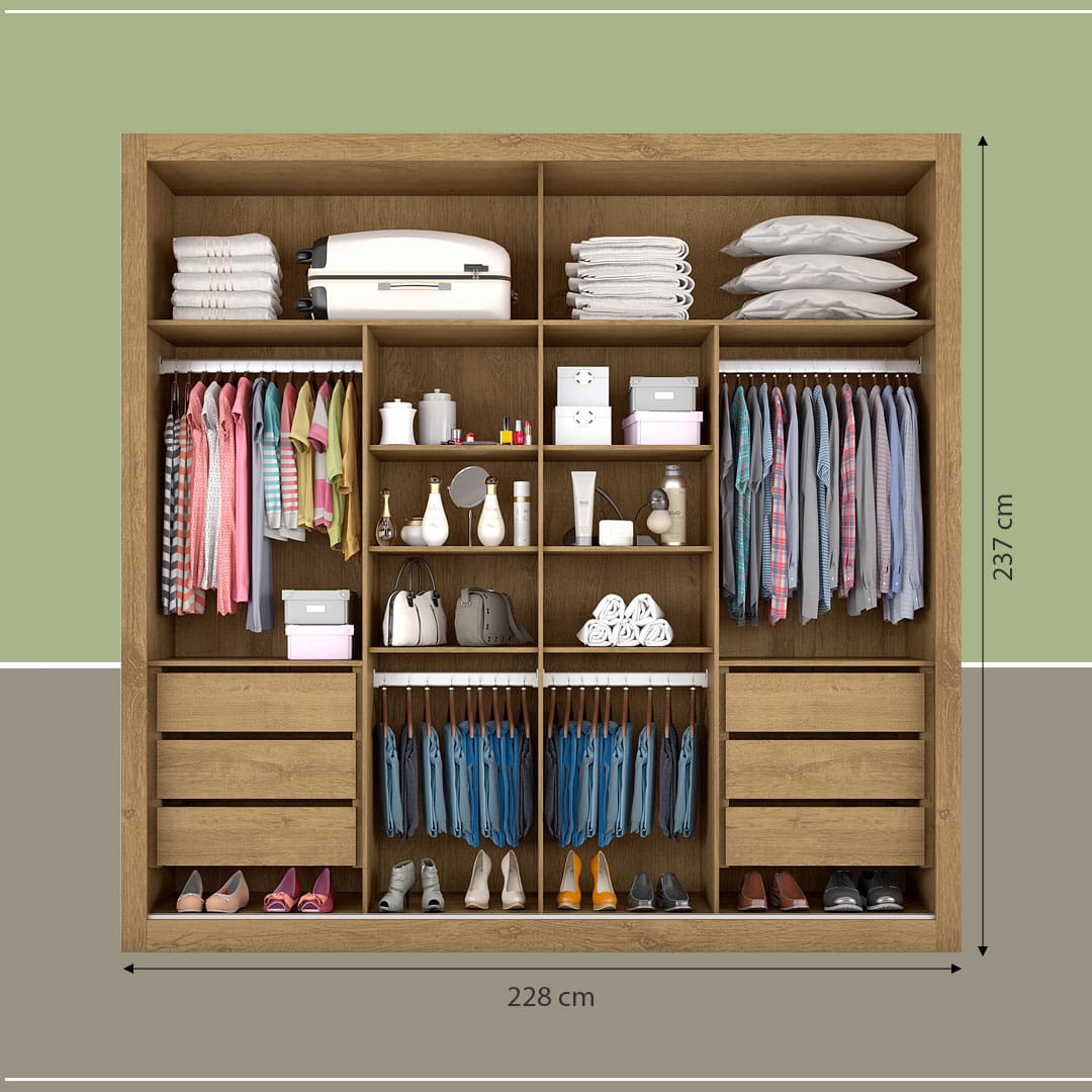 Guarda-Roupa Mademarques Sevilha medidas