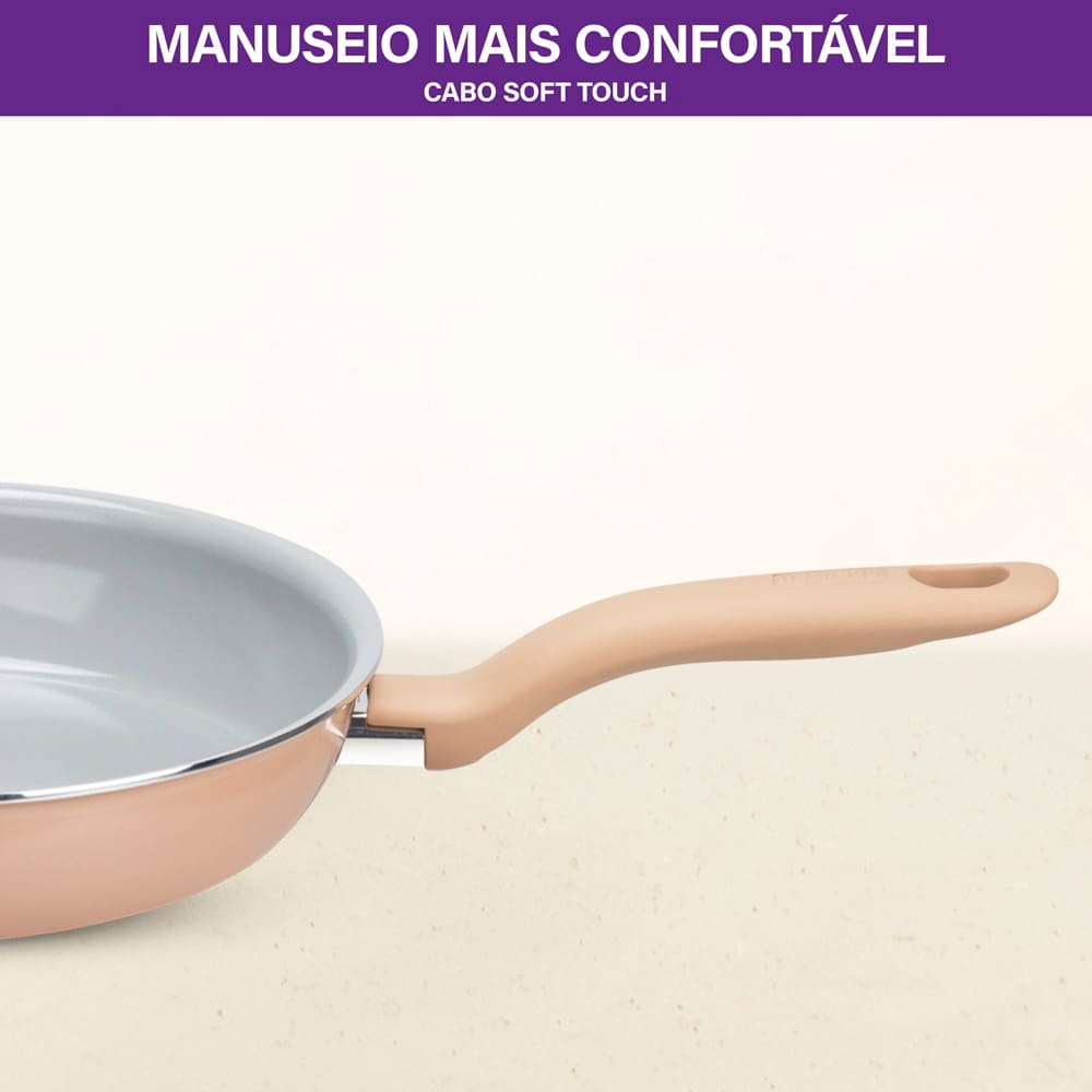 onjunto de Panelas 5 Peças Rochedo Ceramic Light