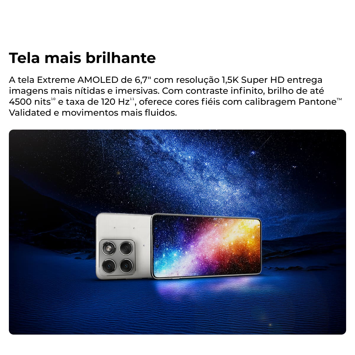 Smartphone Motorola Edge 70 6.7” 512GB 5G Câmera Dupla 50MP Swarovski