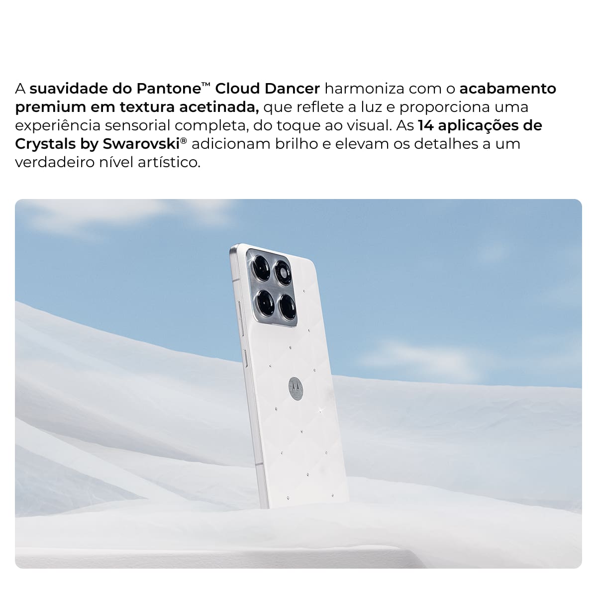 Smartphone Motorola Edge 70 6.7” 512GB 5G Câmera Dupla 50MP Swarovski