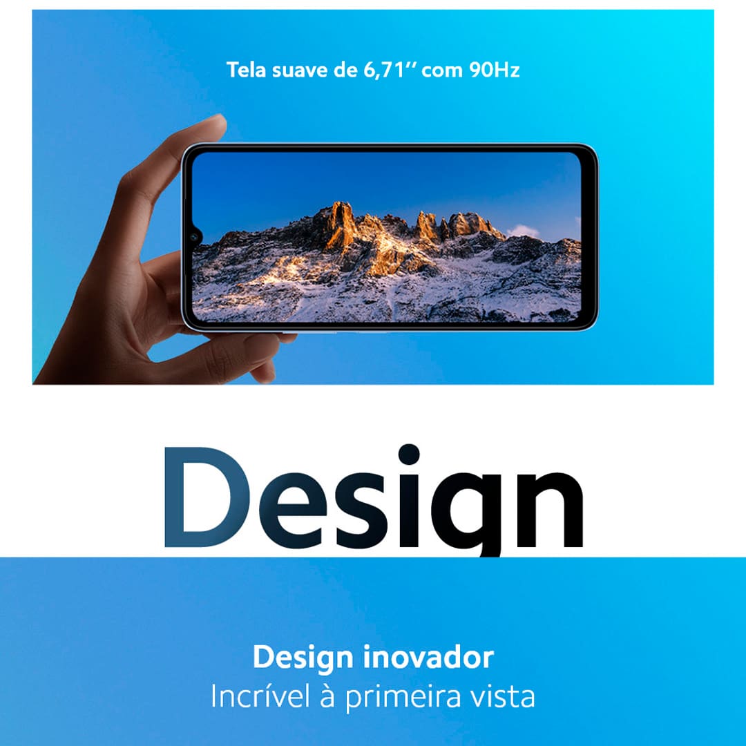 Design e Experiência Visual Imersiva O Smartphone Redmi A3 é ideal para quem busca praticidade e acessibilidade no seu dia a dia. Com um design moderno e uma tela ampla de 6,7 polegadas, proporciona uma experiência visual envolvente, perfeita para desfrutar de vídeos, fotos e navegação na web. Desempenho Eficiente e Sistema Leve Equipado com o processador MediaTek Helio G36, o Xiaomi Redmi oferece um desempenho excepcional para todas as suas atividades diárias. Desenvolvido para garantir fluidez e responsividade, mesmo em uso prolongado, e aliado ao sistema operacional Android 14, garante uma experiência de uso intuitiva e eficaz.