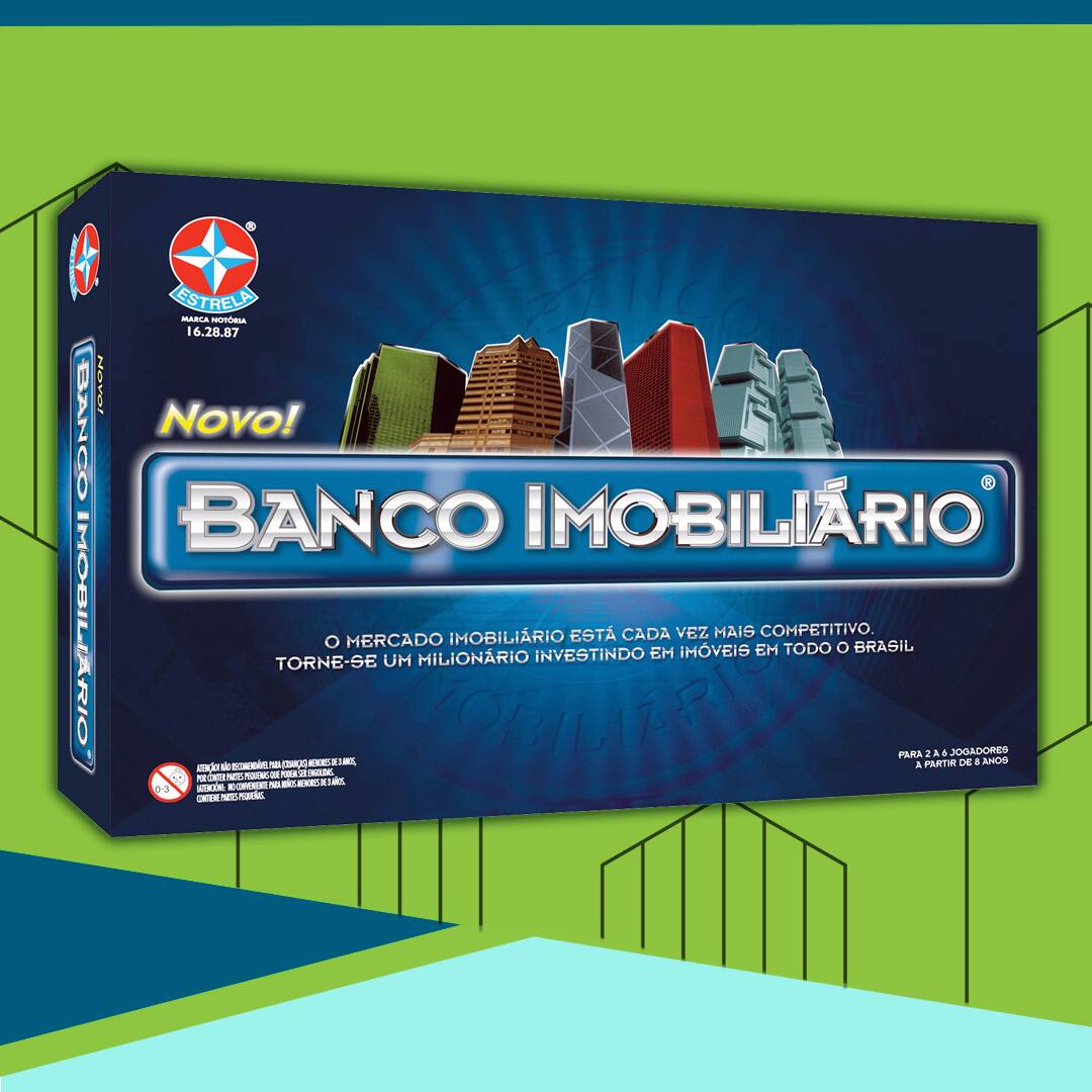 Jogo tabuleiro banco imobiliario grande - estrela - Stillus Shop