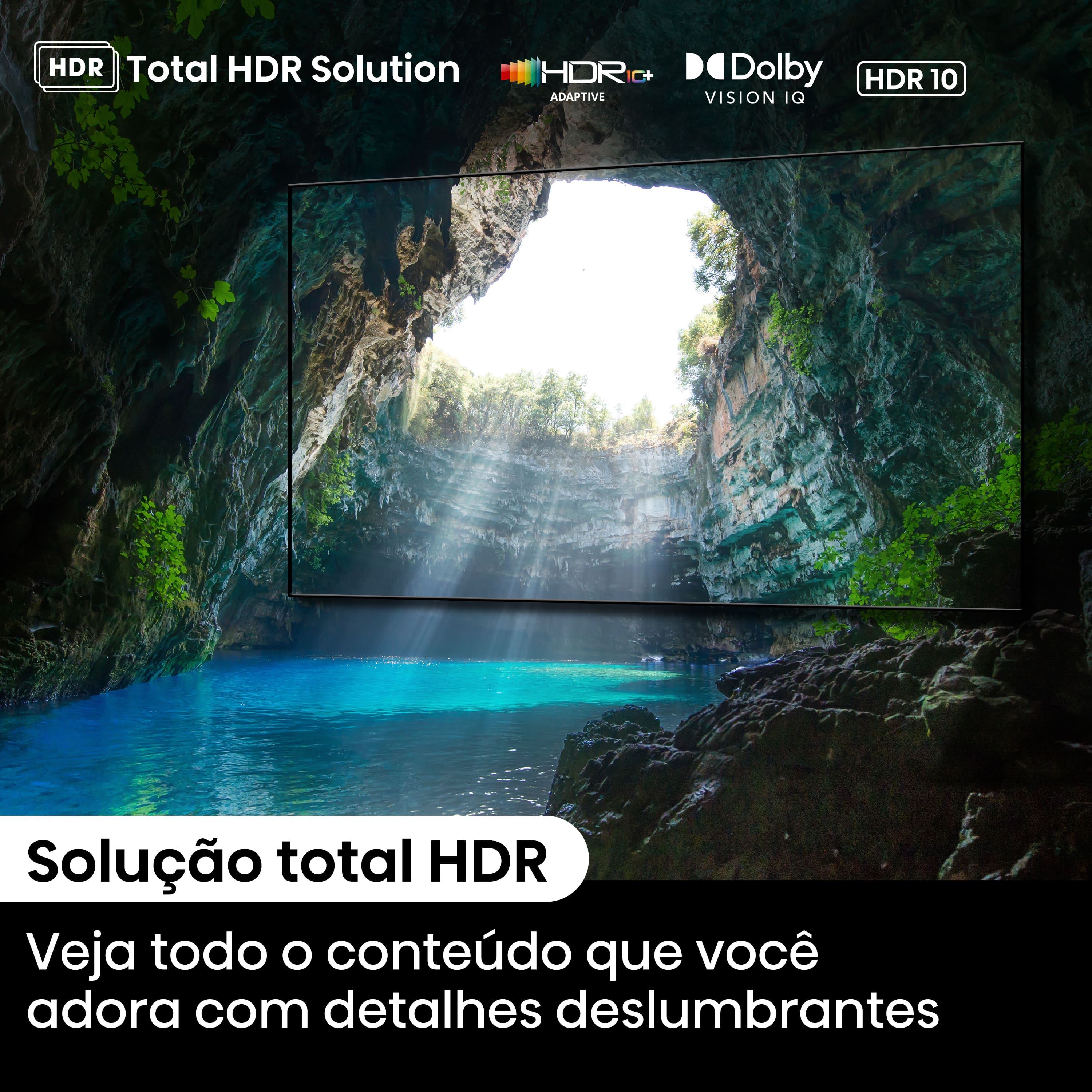  Smart TV 55” Hisense Ultra HD 4K Mini LED U6N