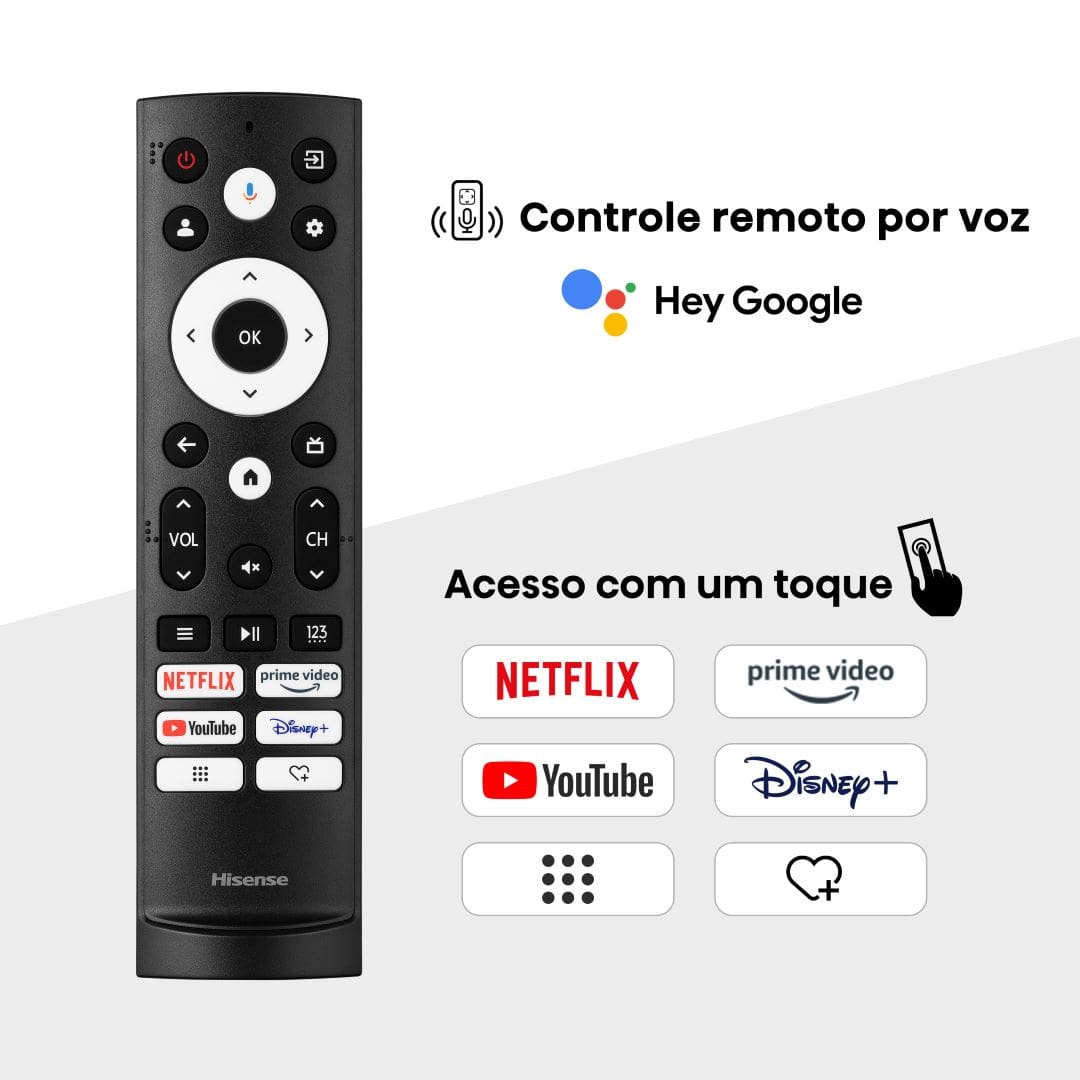  Smart TV 55” Hisense Ultra HD 4K Mini LED U6N