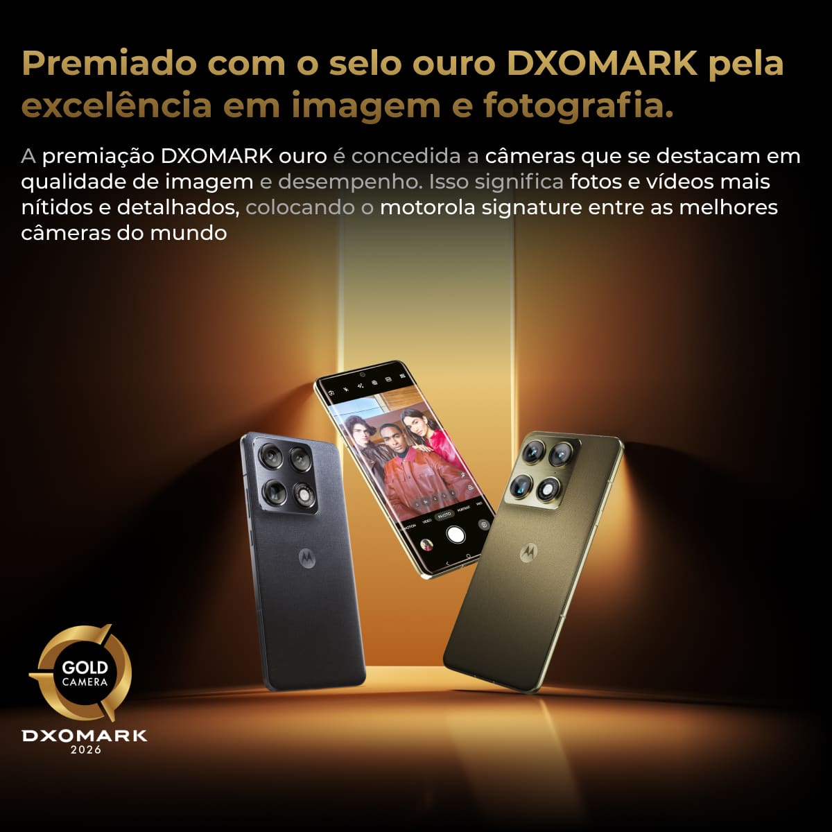 Smartphone Motorola Signature 6.8” 512GB 5G 165Hz Câmera Tripla 50MP