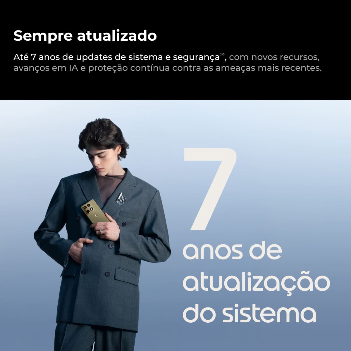 Smartphone Motorola Signature 6.8” 512GB 5G 165Hz Câmera Tripla 50MP