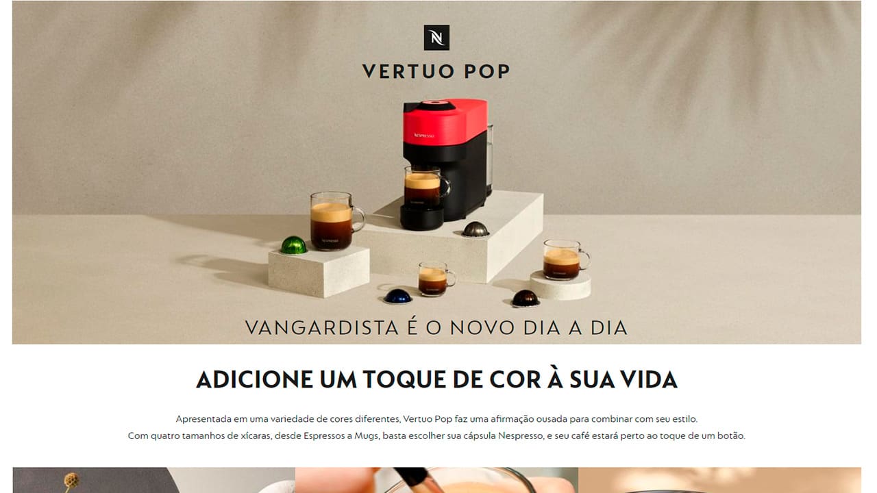 Máquina Café Nespresso Vertuo Pop