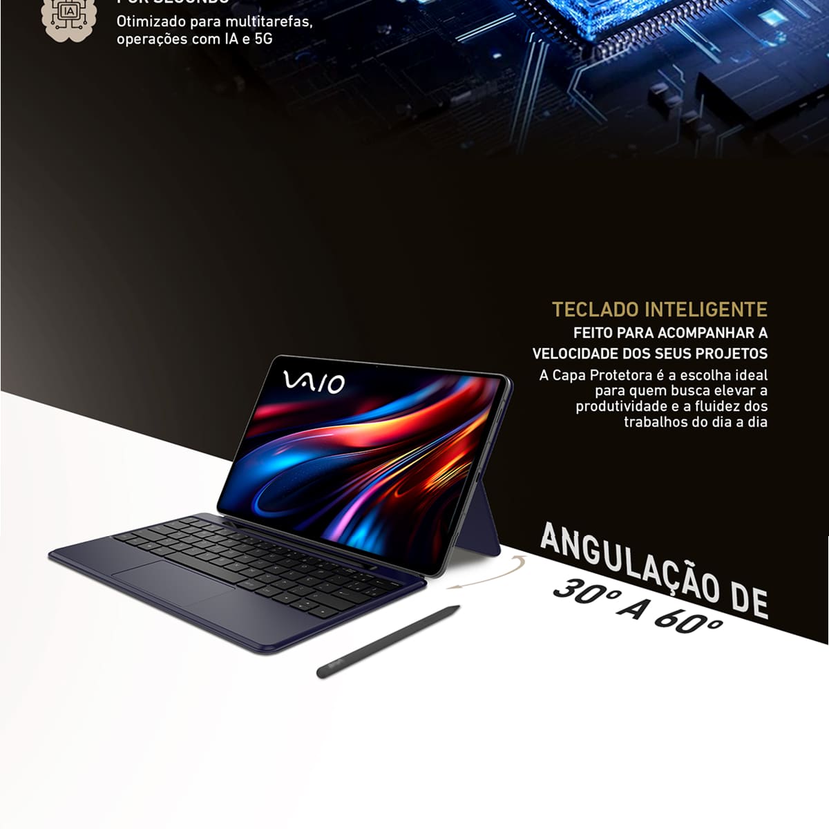Tablet VAIO TL12 AMOLED 12.6” Octa-Core 5G/Wifi 8G
