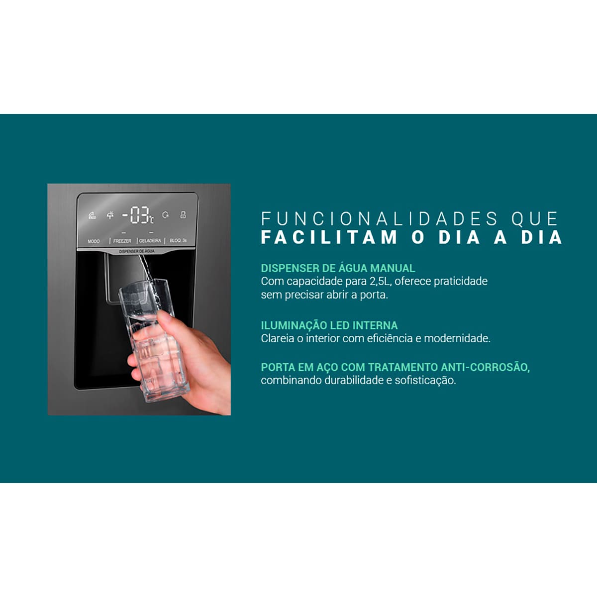 Geladeira Philco Side By Side Eco Inverter PRF535ID