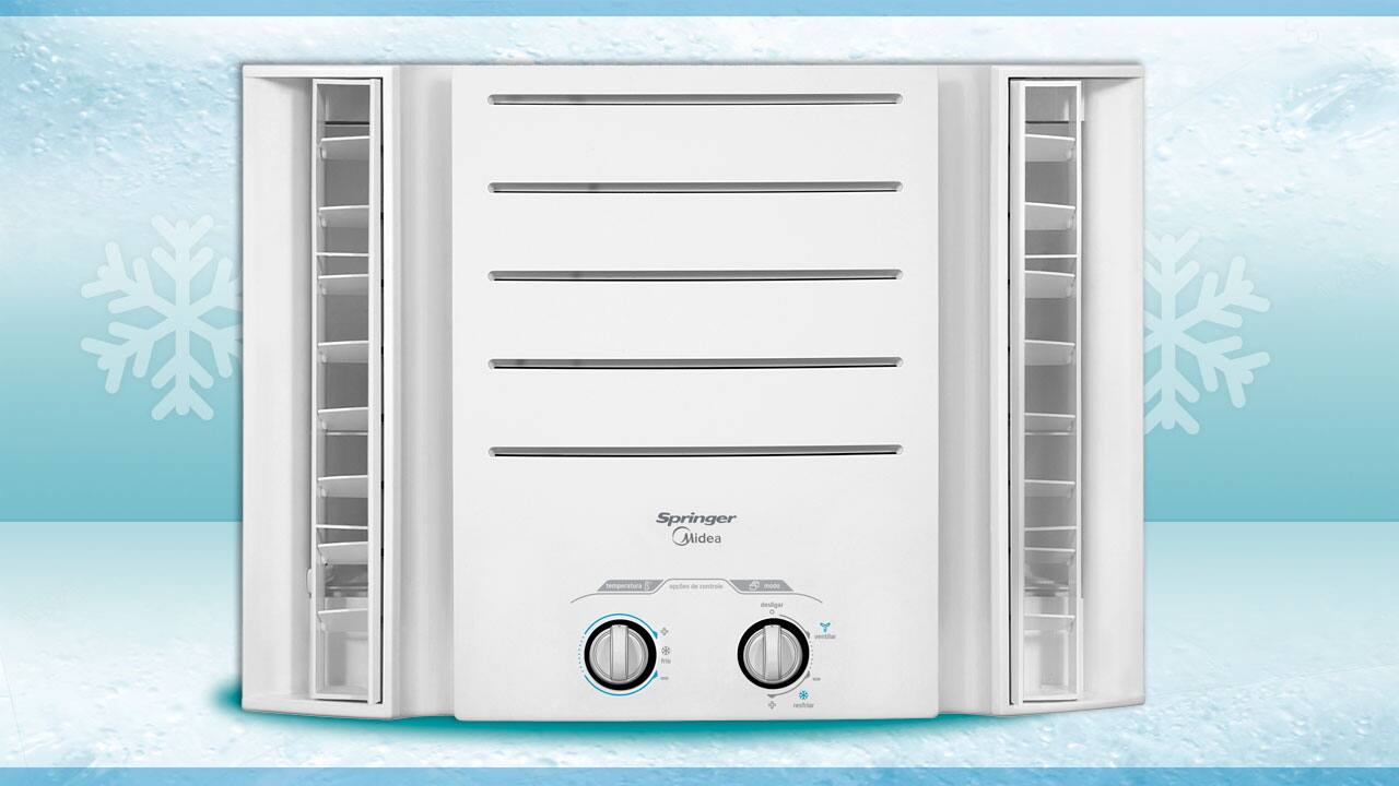 Ar-Condicionado Janela Springer Midea QCK10 Frio Mecânico 10.000 BTUs 