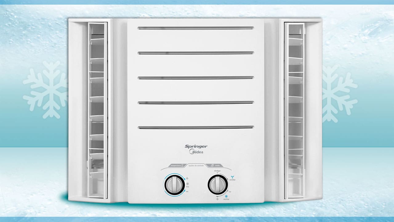 Ar-Condicionado Janela Springer Midea QCK10 Frio Mecânico 10.000 BTUs 