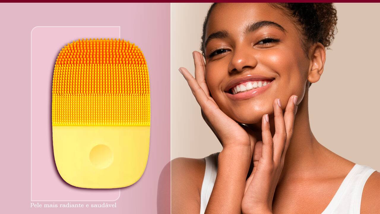 Aparelho de Limpeza Facial Xiaomi inFace - Laranja 