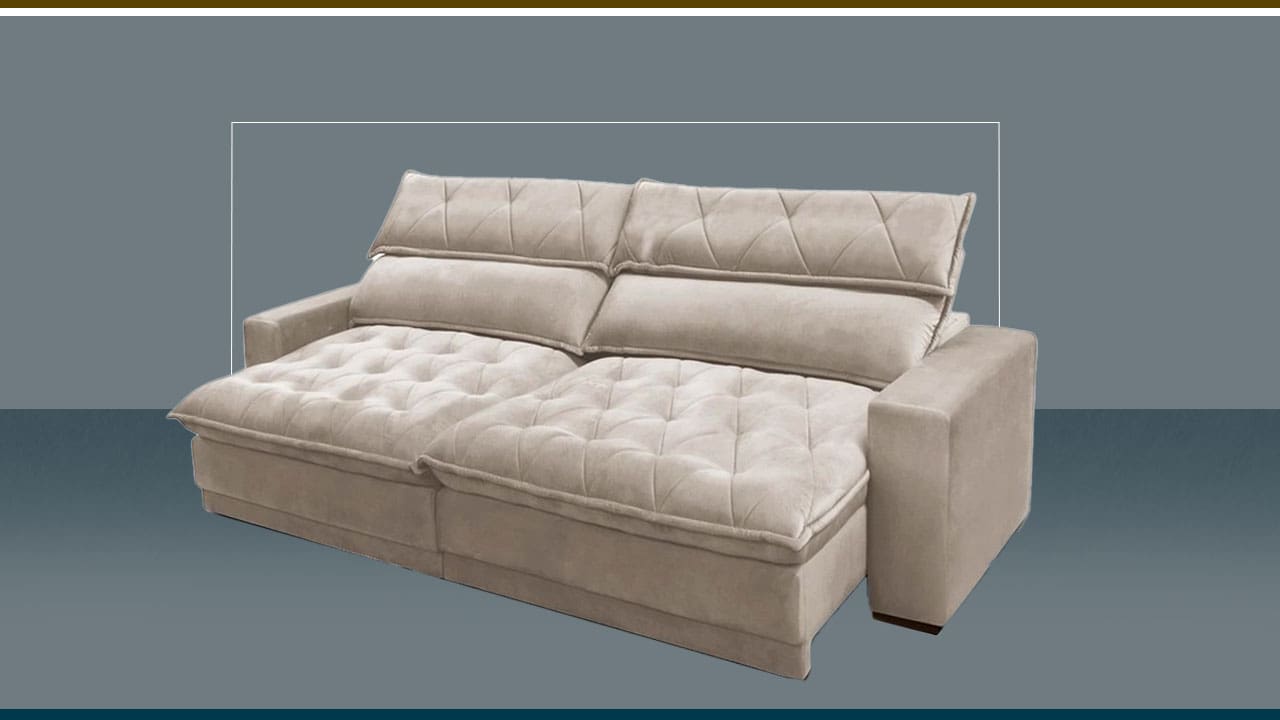 Sofá 4 Lugares Gralha Azul Albany Soft