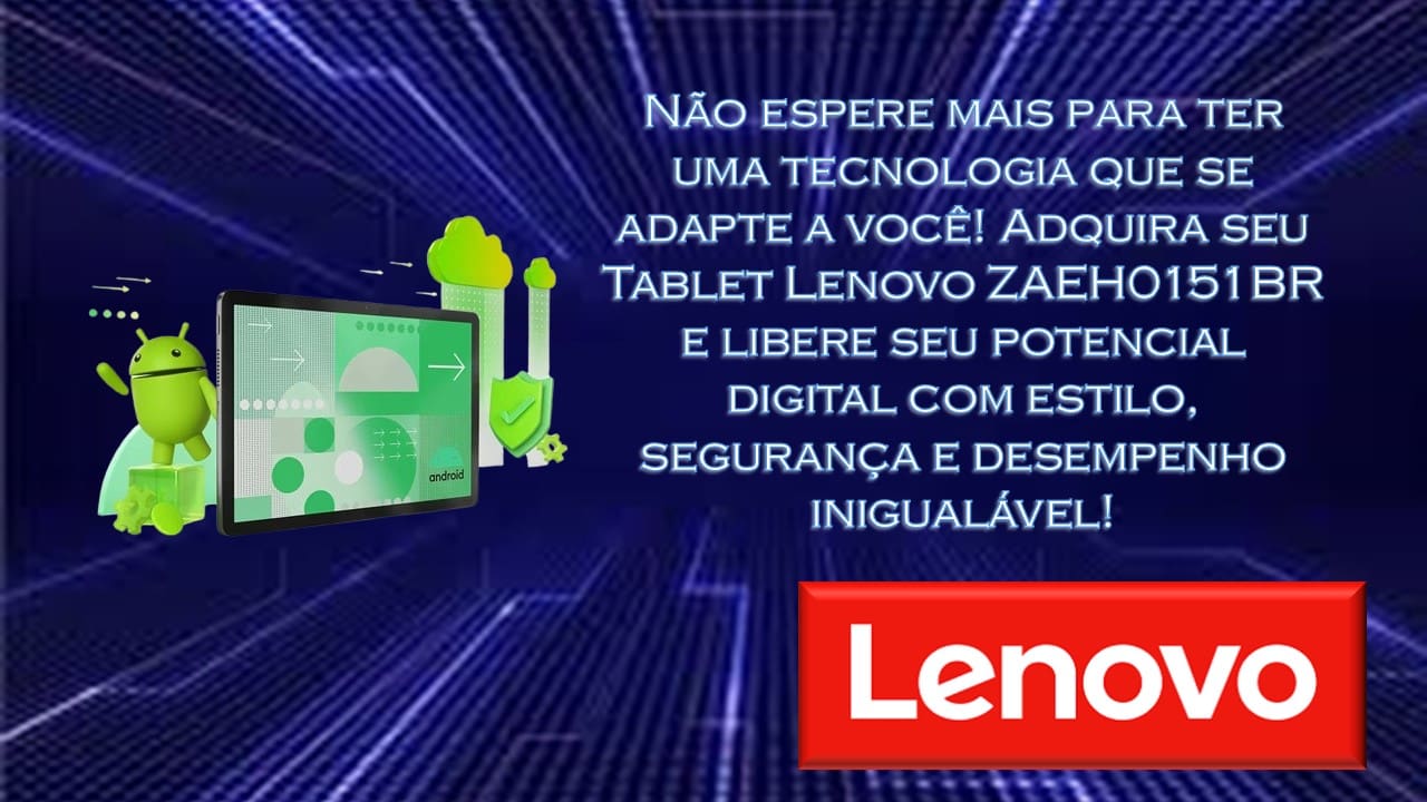 Tablet Lenovo Tab ZAEH0151BR WUXGA 10.1" Octa-Core MediaTek Helio G85 4GB 64GB Android 14
