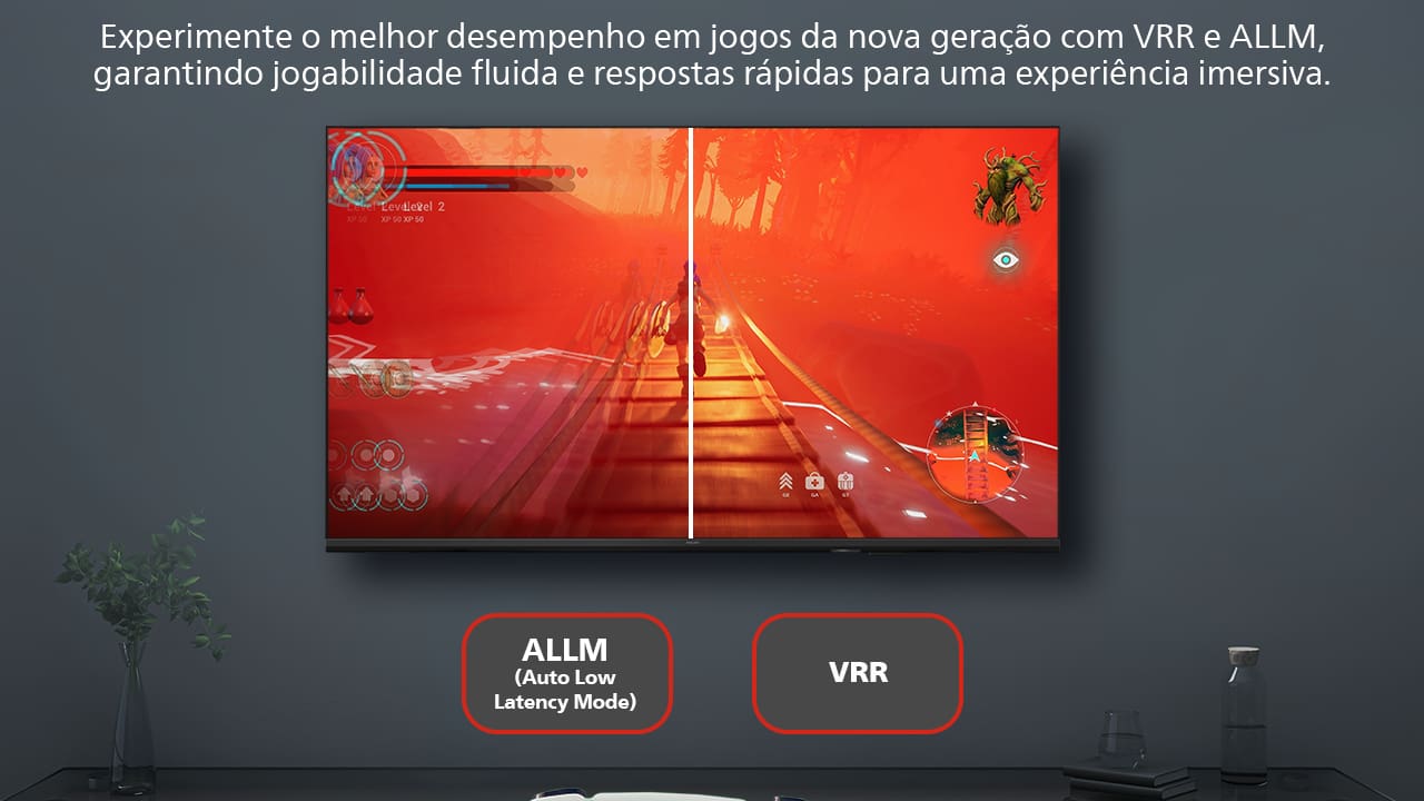 Smart TV 65" 4K Philips 65PUG7419/78 Google TV Comando de Voz Dolby Atmos