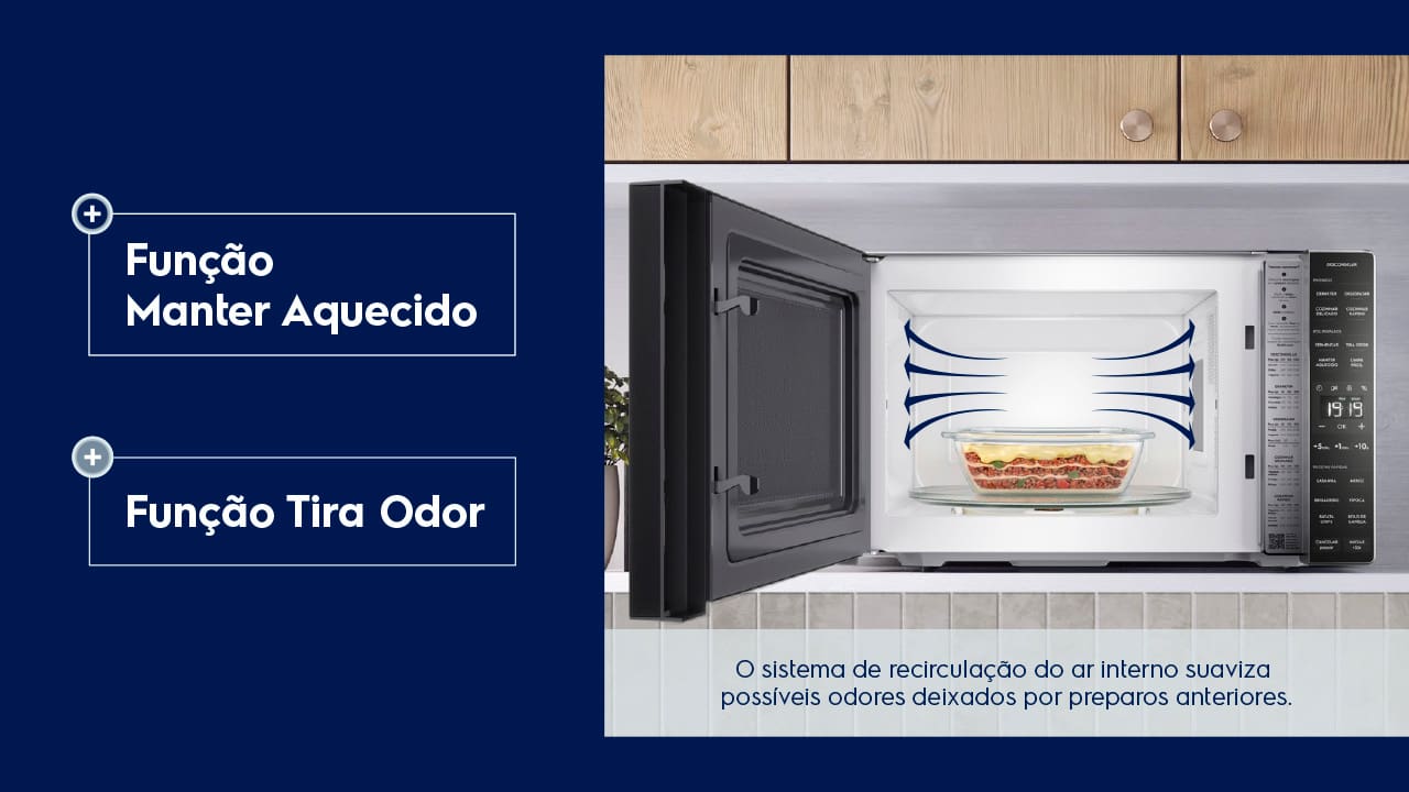 Microondas Electrolux Efficient ME36S Prata 36L