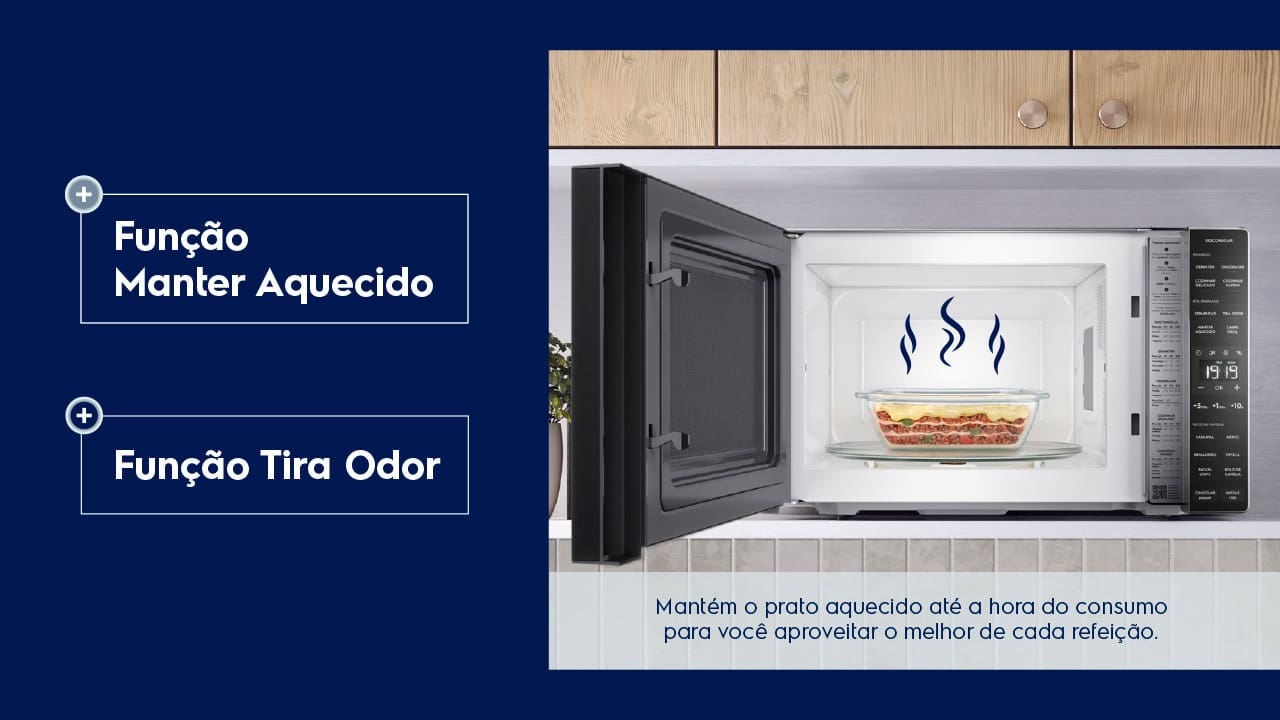 Microondas Electrolux Efficient ME36S Prata 36L