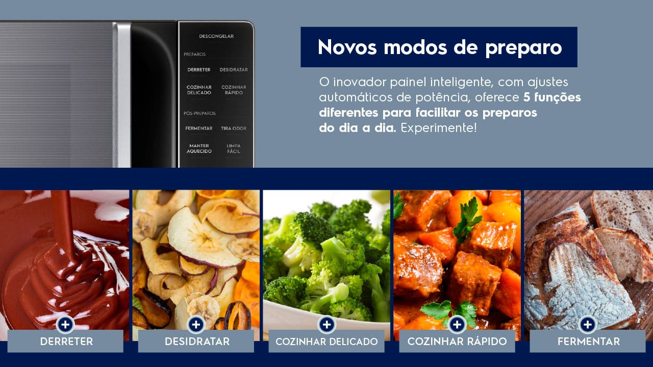 Microondas Electrolux Efficient ME36S Prata 36L