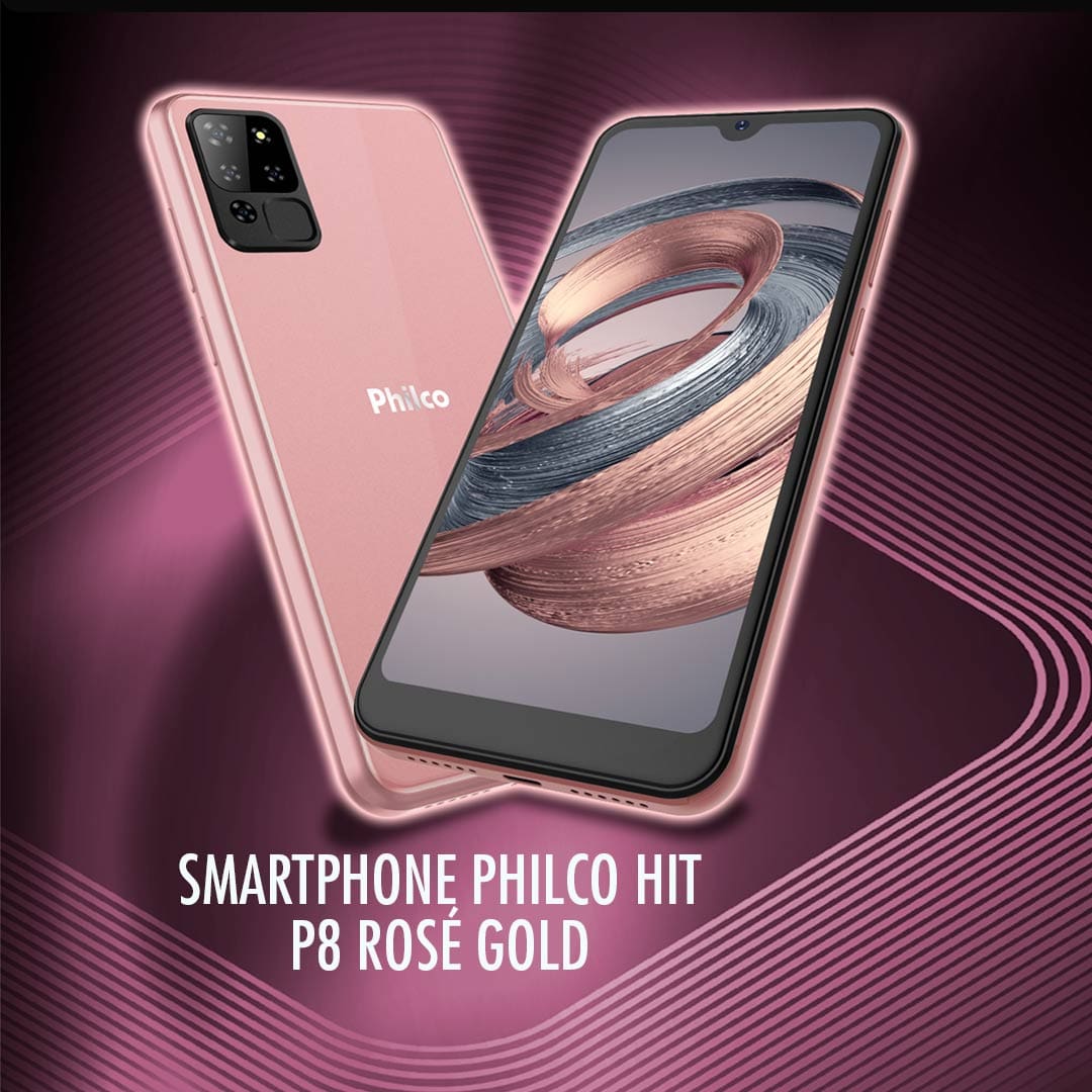 Smartphone Philco Hit P8 Rosé Gold 64GB