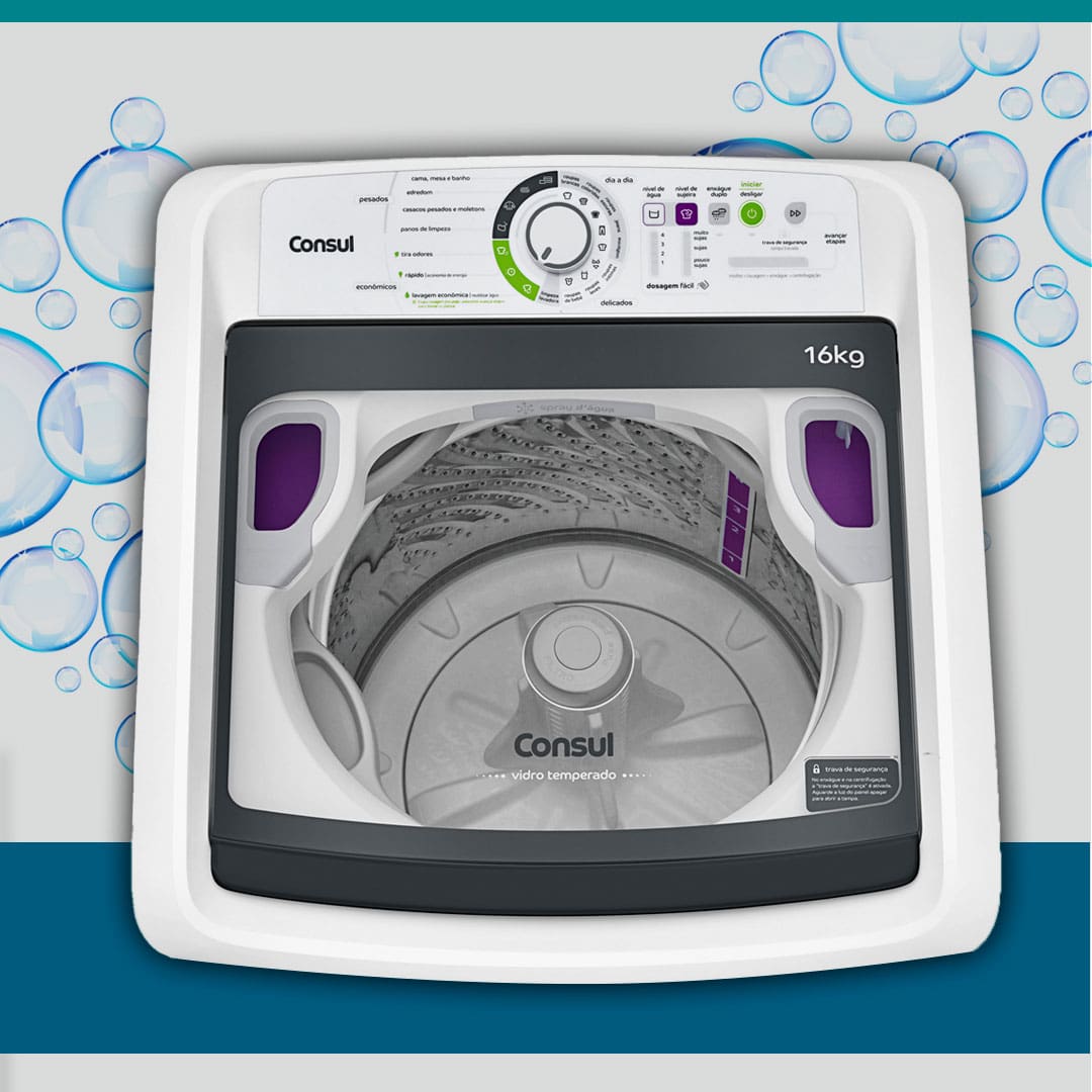 Lavadora de Roupas Consul CWL16AB 16kg Branca