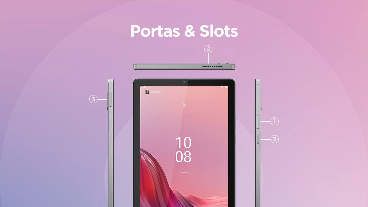 Tablet Lenovo M9 com Tela 9" WVA, 64GB, Extra