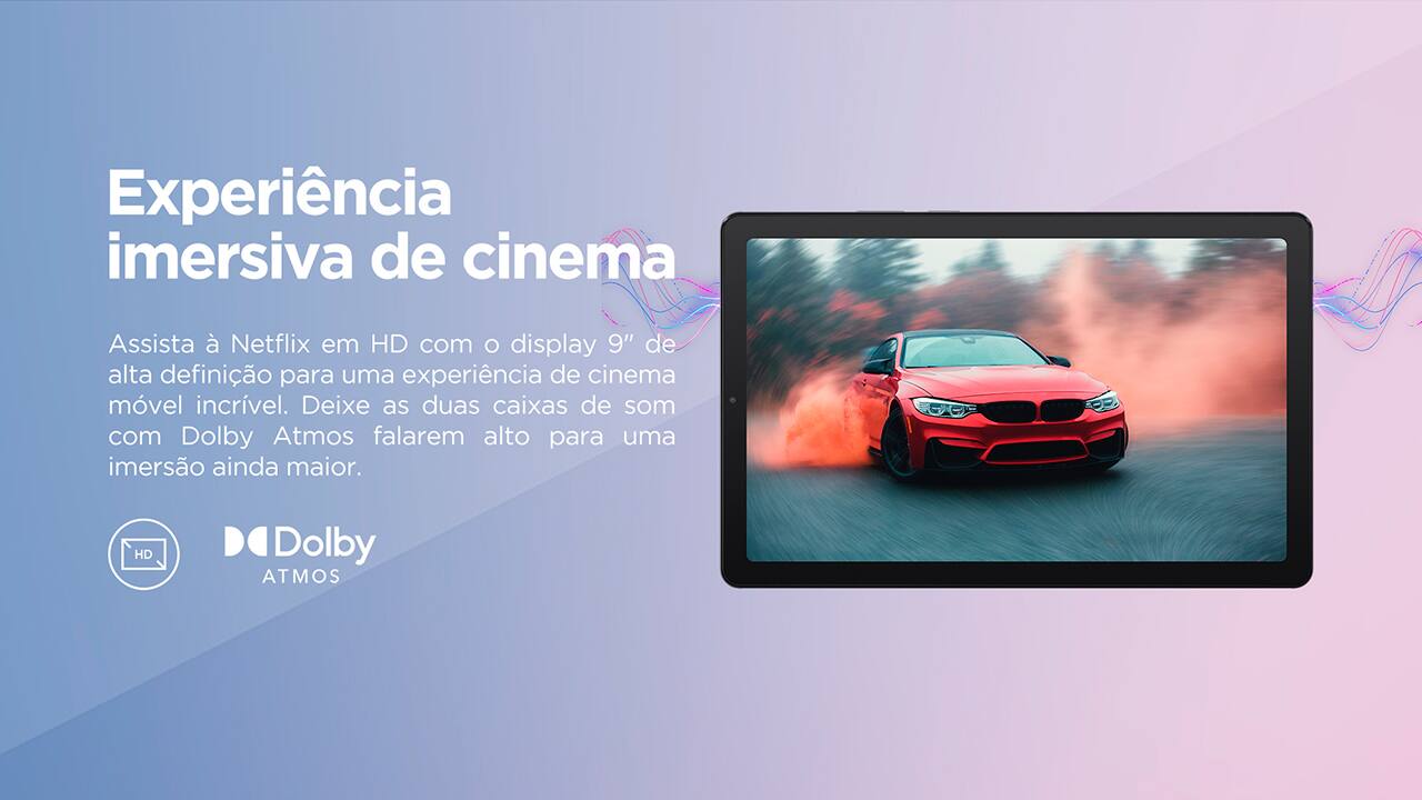 Tablet Lenovo M9 com Tela 9" WVA, 64GB, Extra