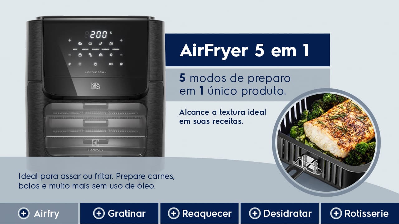 FRIT ELETR ELECTROLUX OVEN EXPER EAF90 12L
