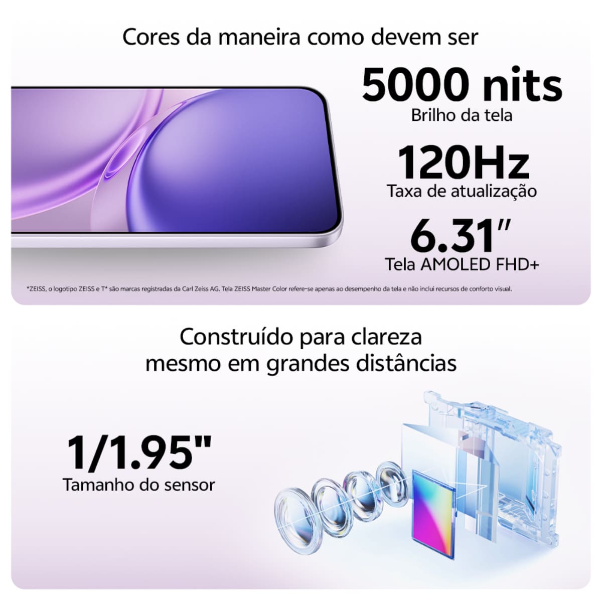 Smartphone JOVI X300 FE 5G Tela 6.31" 256GB 12GB R...
