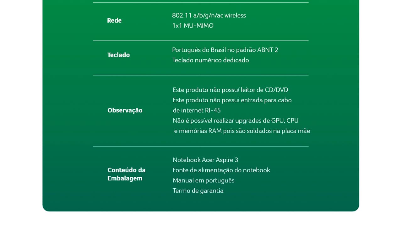 Acer Aspire 3 - Notebook – Portátil - Computador portátil - Oferta