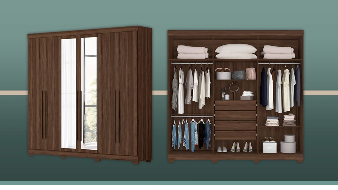 Guarda Roupa Palumóveis Belém 6 Portas
