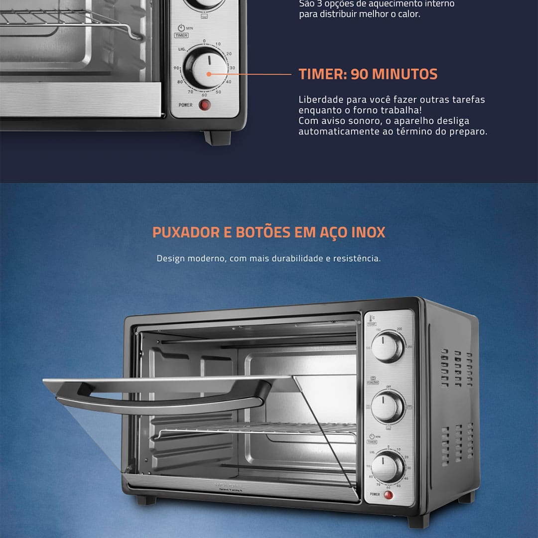 Forno Elétrico Mondial Grand Family II FR-52