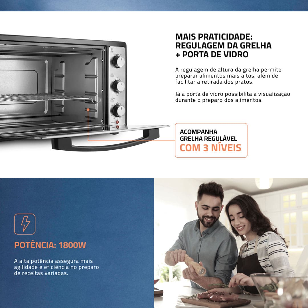 Forno Elétrico Mondial Grand Family II FR-52