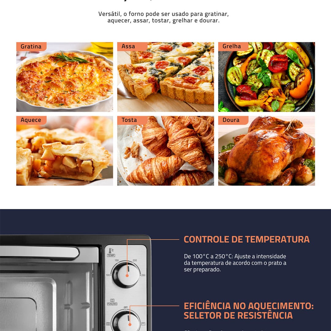 Forno Elétrico Mondial Grand Family II FR-52