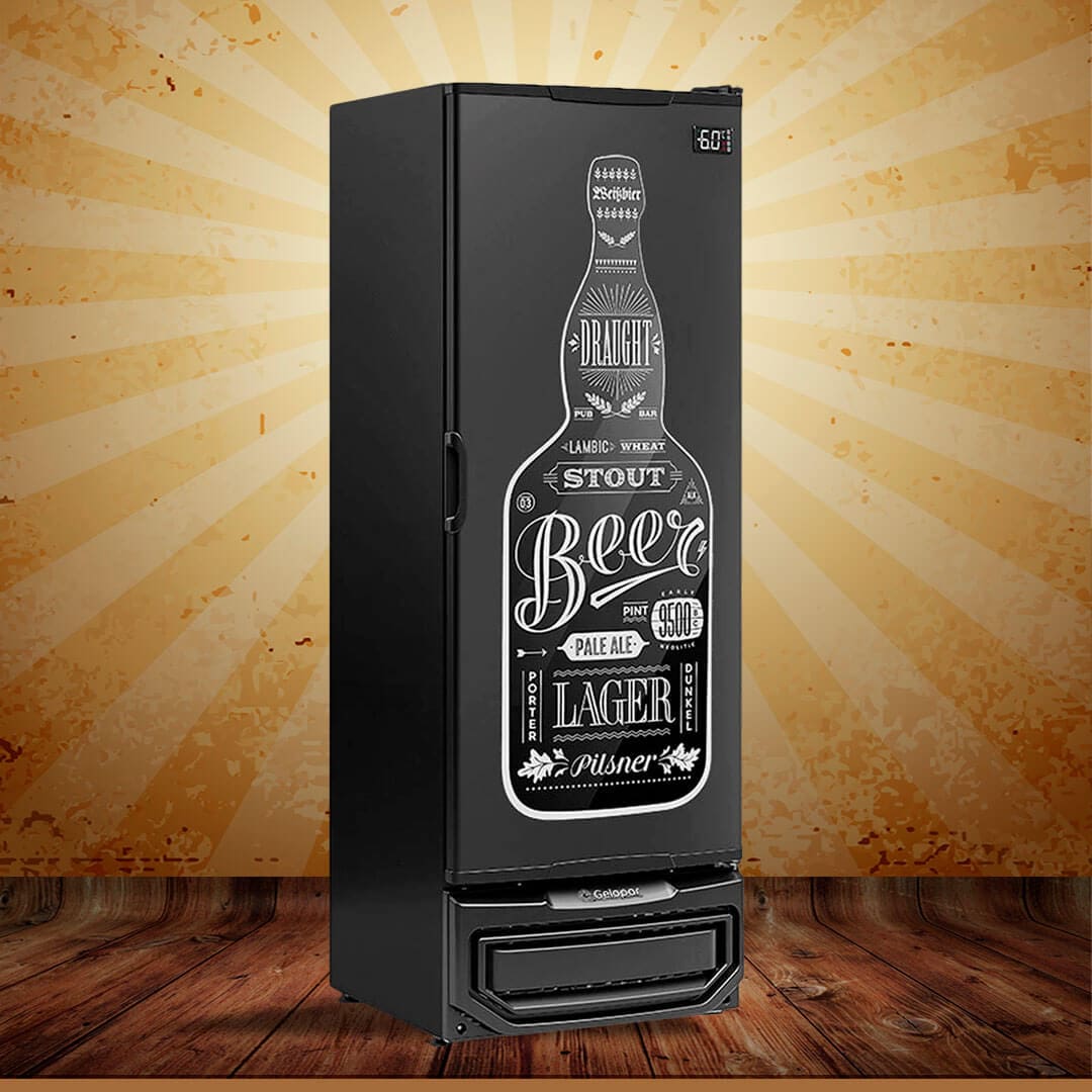 Cervejeira Gelopar GRBA-400 410 Litros Preta