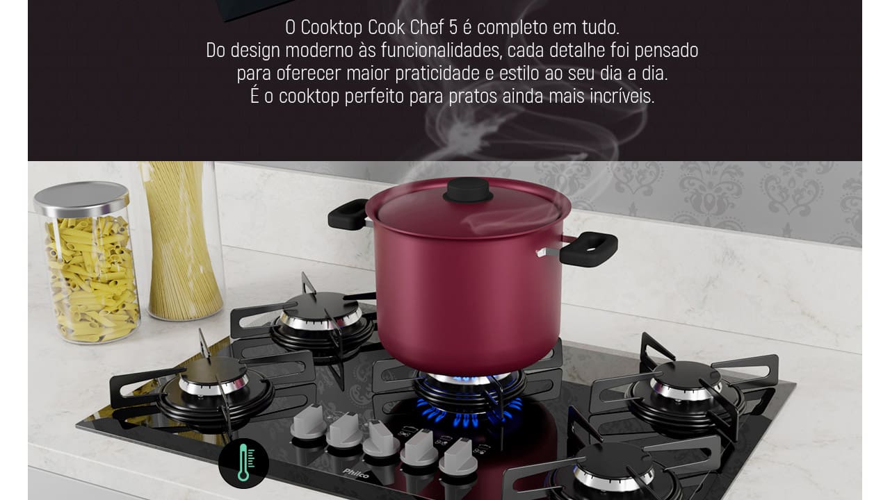 cooktop-gas-philco-5-bocas-chef-5-bisote