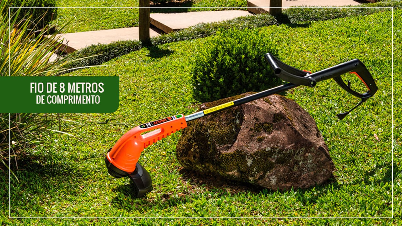 Aparador de Grama Elétrico Tramontina AP1000T diâmetro de corte de 280 mm