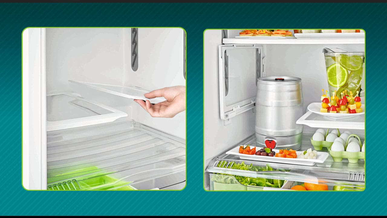Geladeira Consul Frost Free CRM43NK prateleiras ajustáveis