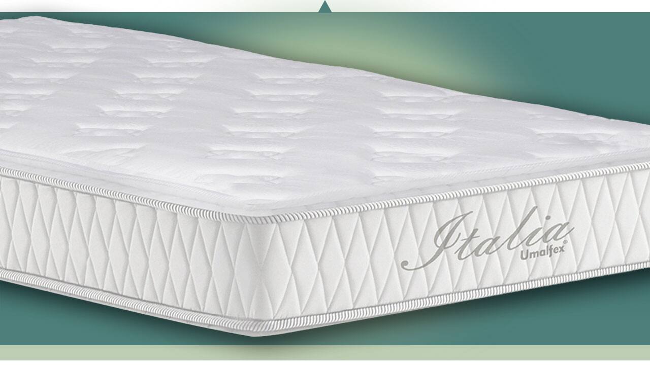 Colchão Solteiro Itália Umaflex tecido jacquard
